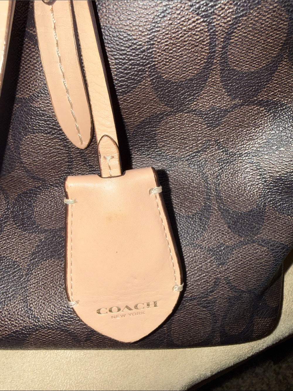 Coach Brown Signature Peyton Dome Satchel - Picture 5 of 16